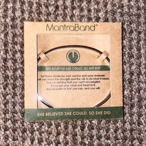 Mantraband silver bracelet